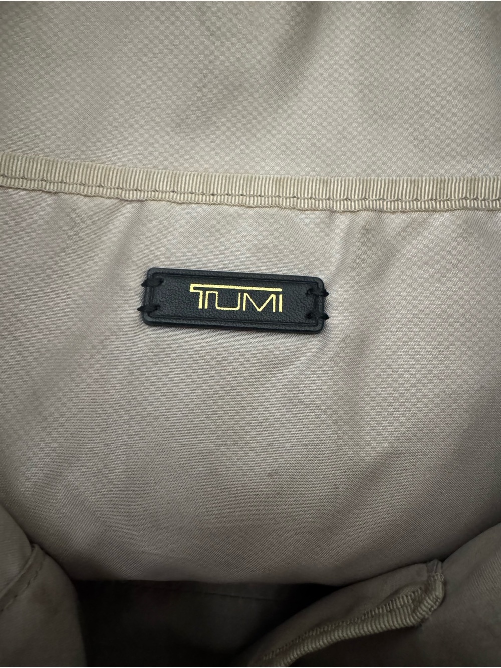 Tumi Black Nylon Tote with Gold Accents - Picture 3 of 8